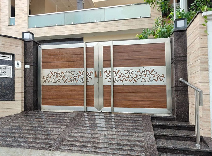mẫu cổng inox hiện đại đẹp